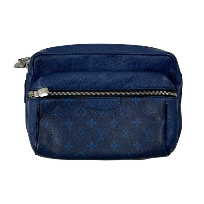Louis Vuitton Outdoor Monogram Taiga Messenger Bag Blue