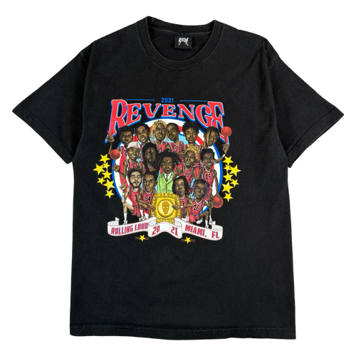 Revenge Rolling Loud 2021 Tee Black (USED) | Vintage Clothing Store Canada