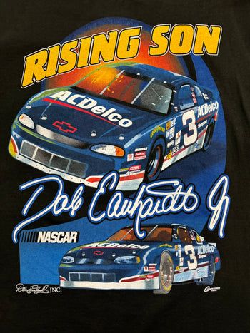 (XL) Vintage Dale Jr. Rising Son Nascar Racing Tee Black