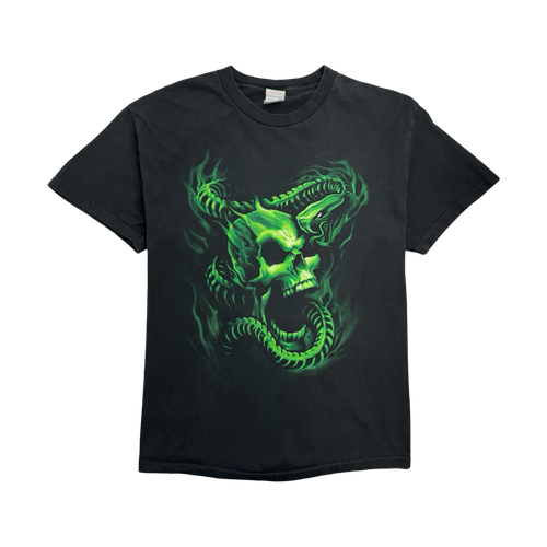 (M) Vintage Skull & Snakes Tee Black | Vintage Clothing Store Canada