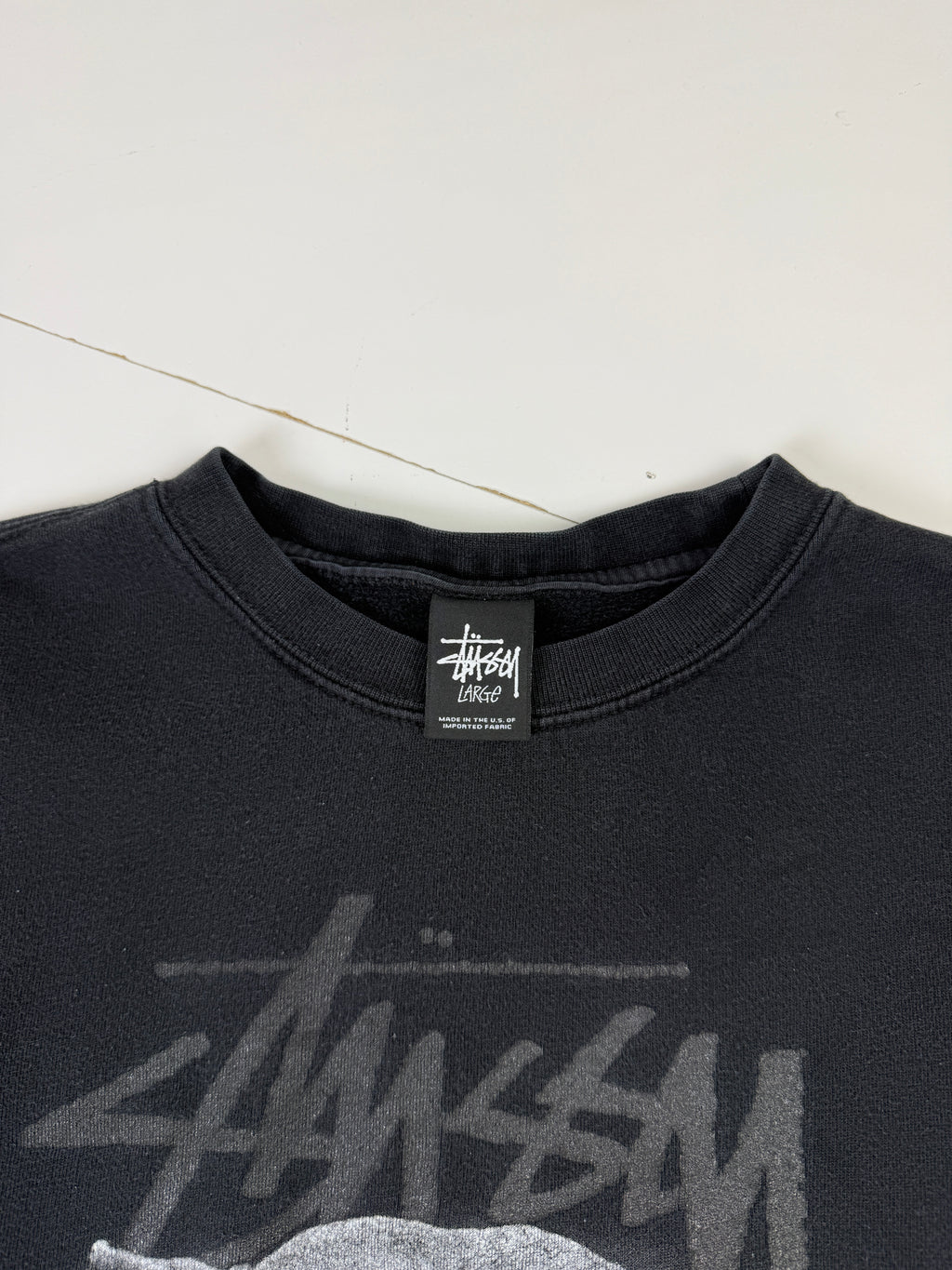 Stussy Panther Graphic Sweatshirt Black (USED)