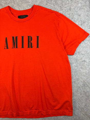 Amiri Spell Out Logo Tee Orange (USED)