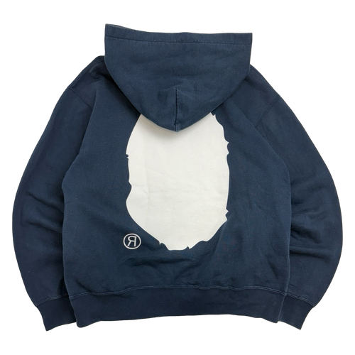 BAPE Big Ape Head Logo Hoodie Navy (USED) | Vintage Clothing Store Canada