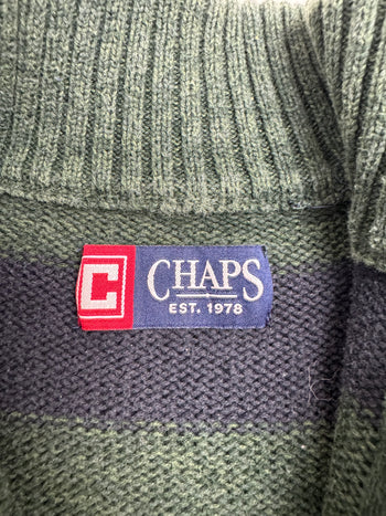 (S) Vintage Chaps Clothing Quarter Zip Knit Sweater