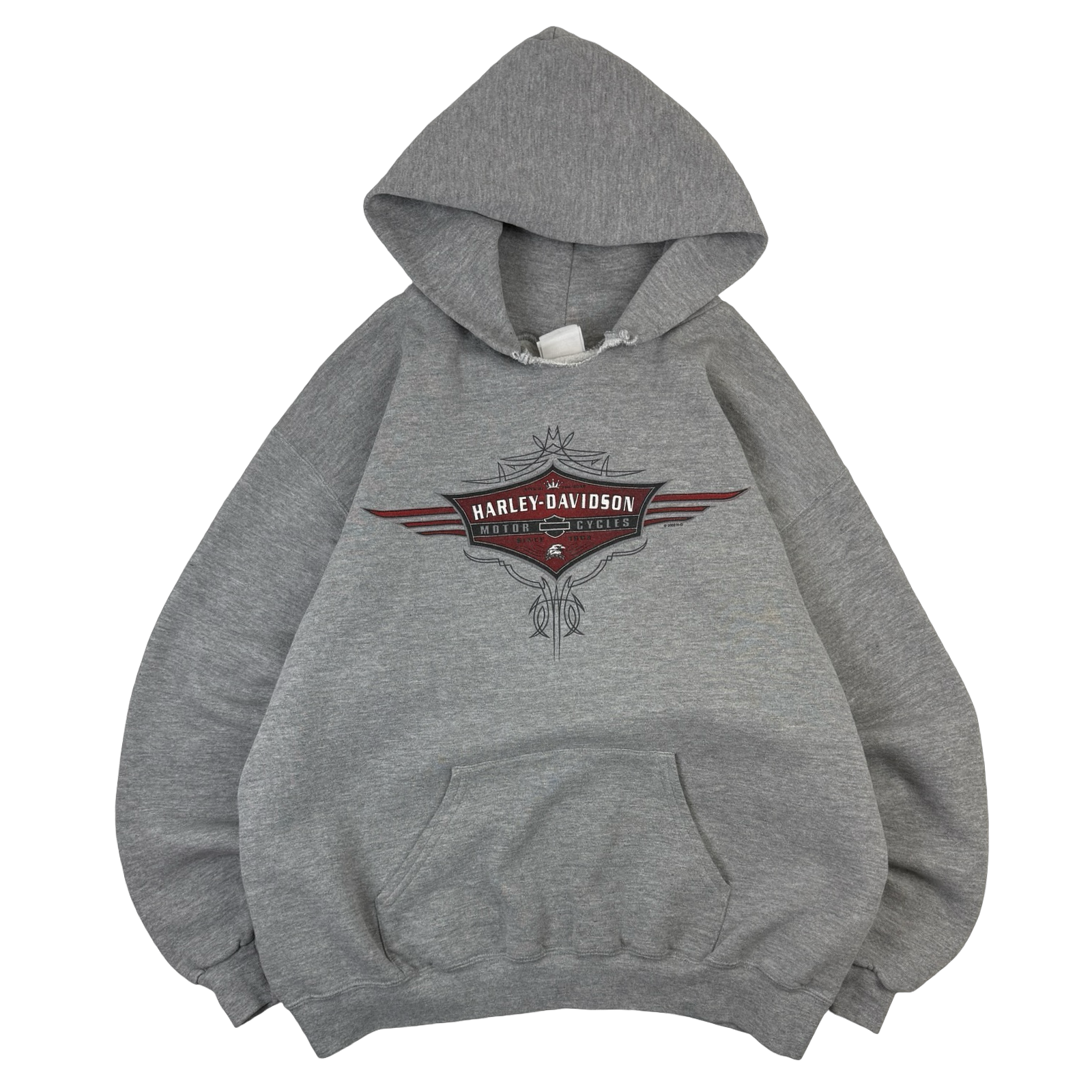 Vintage Harley Davidson Walters Bros Hoodie Grey