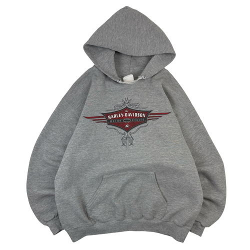 Vintage Harley Davidson Walters Bros Hoodie Grey | Vintage Clothing Store Canada