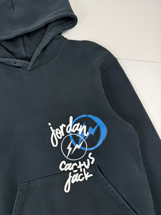 Travis Scott x Jordan x Fragment Hoodie Black (USED) | Vitnage Clothing Store Canada