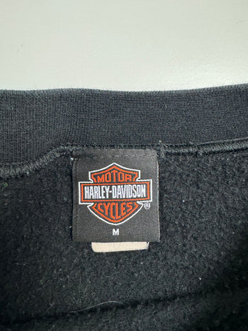 Vintage 2000s Worth Harley Davidson Sweatshirt Black