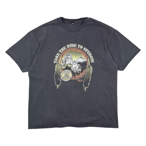 Vintage 1998 Sturgis Night Rider Tee Black | Vintage Clothing Store Canada