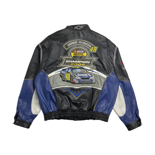 (3XL) Vintage Leather Lowes Racing Jacket | Vintage Clothing Store Canada