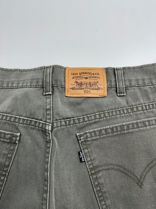 Vintage Levis 634 Black Tab Denim Pants Green | Vitnage Clothing Store Canada