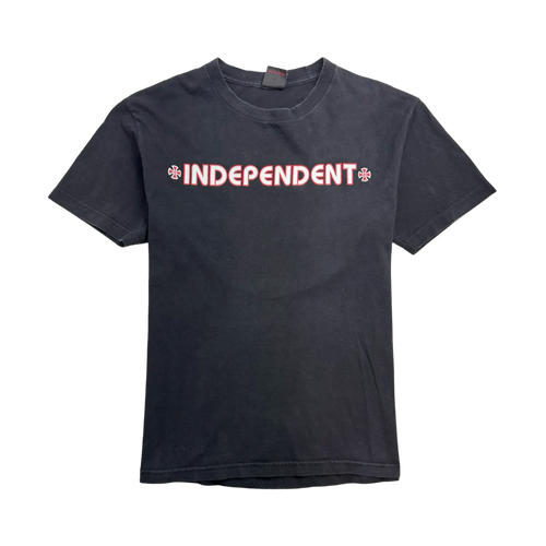 Vintage 2000s Independent Tee Black | Vintage Clothing Store Canada