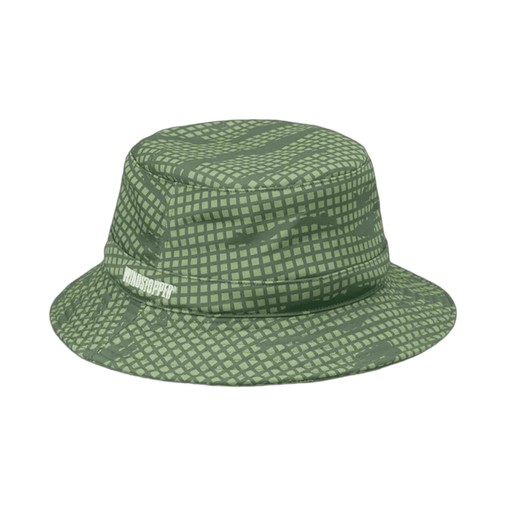 Supreme Windstopper Earflap Crusher Bucket Hat Olive Grid Camo