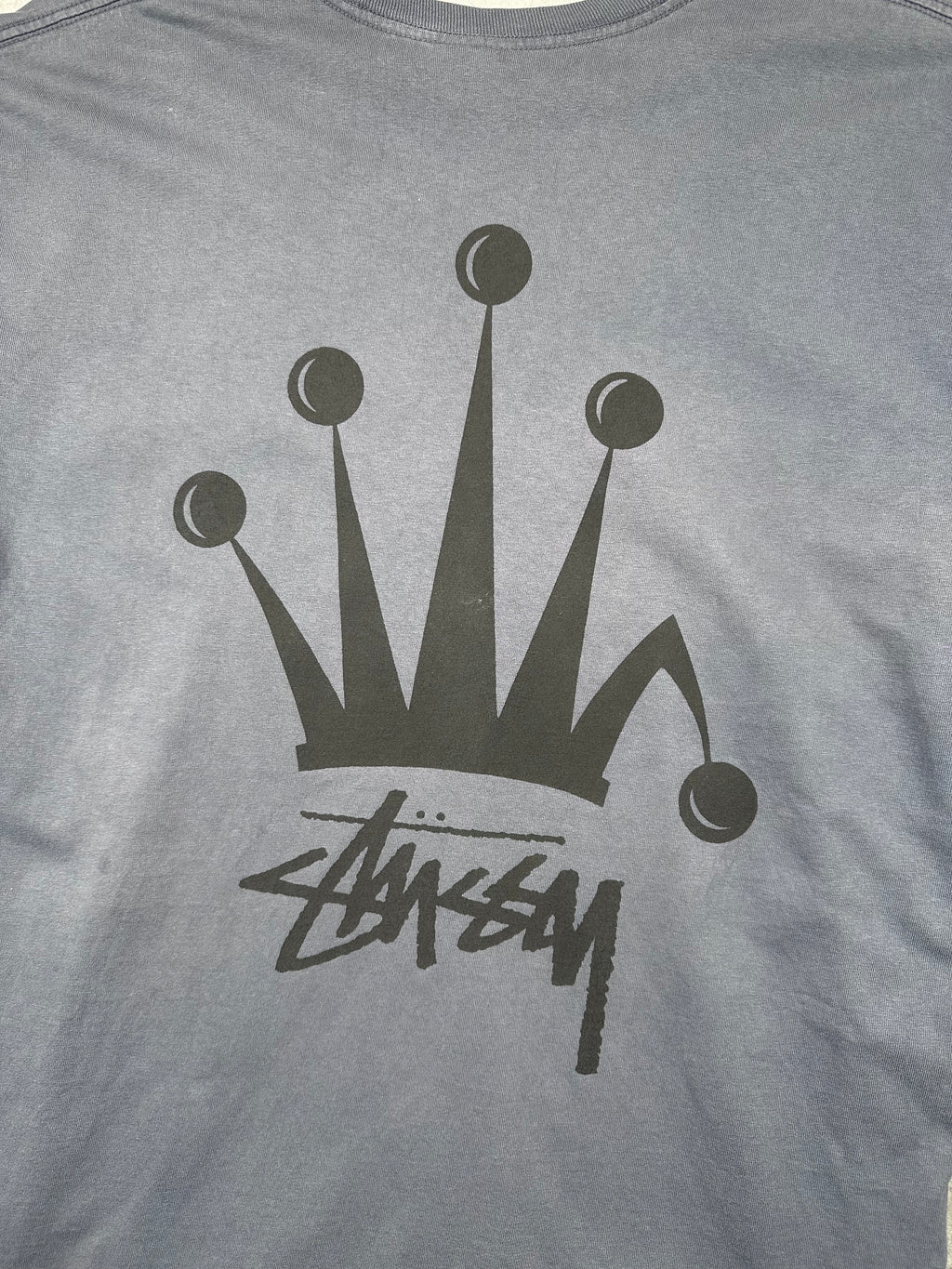 Stussy Regal Crown Pigment Dyed Tee Indigo (USED)