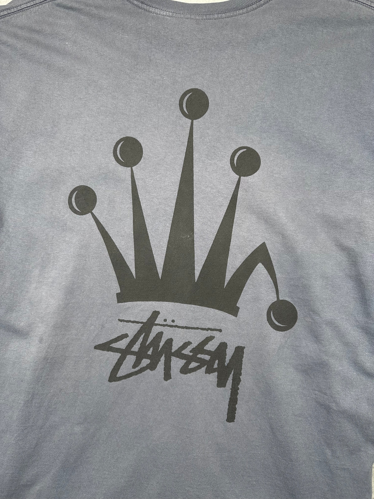 Stussy Regal Crown Pigment Dyed Tee Indigo (USED)