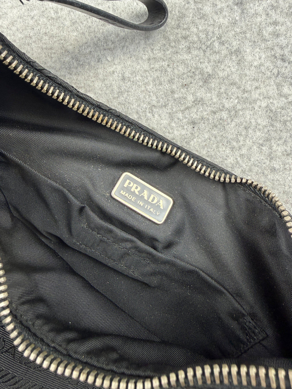Prada Jacquard Shoulder Bag Black