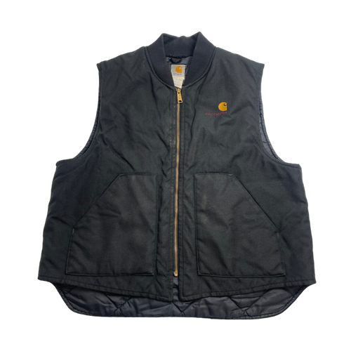 (L) Vintage Carhartt Vest Black | Vintage Clothing Store Canada