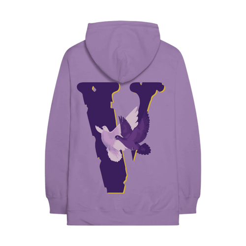 Vlone x Nav Doves Hoodie Purple | Vintage Clothing Store Canada