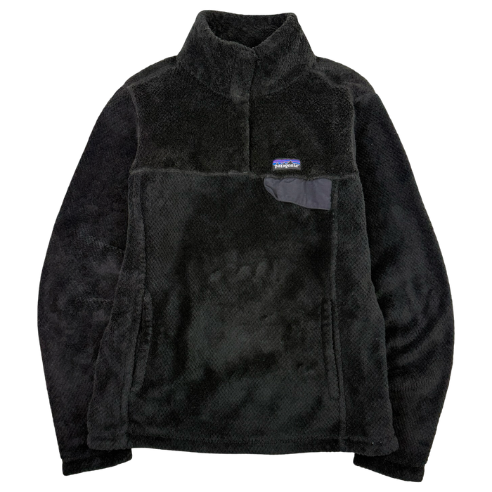 Women's Patagonia Re-Tool Half-Snap Pullover Fleece Black | Vitnage Clothing Store Canada