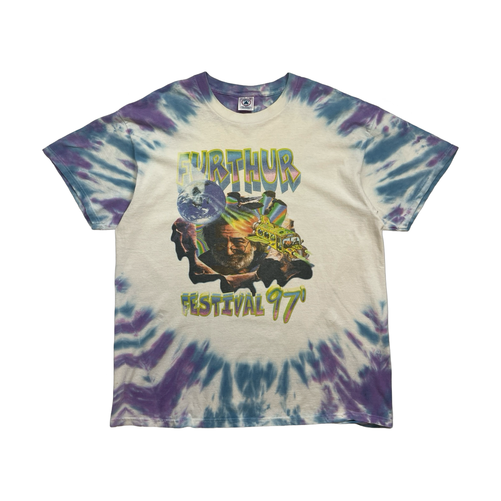 Vintage '97 Grateful Dead Furthur Festival Tee Tie Dye