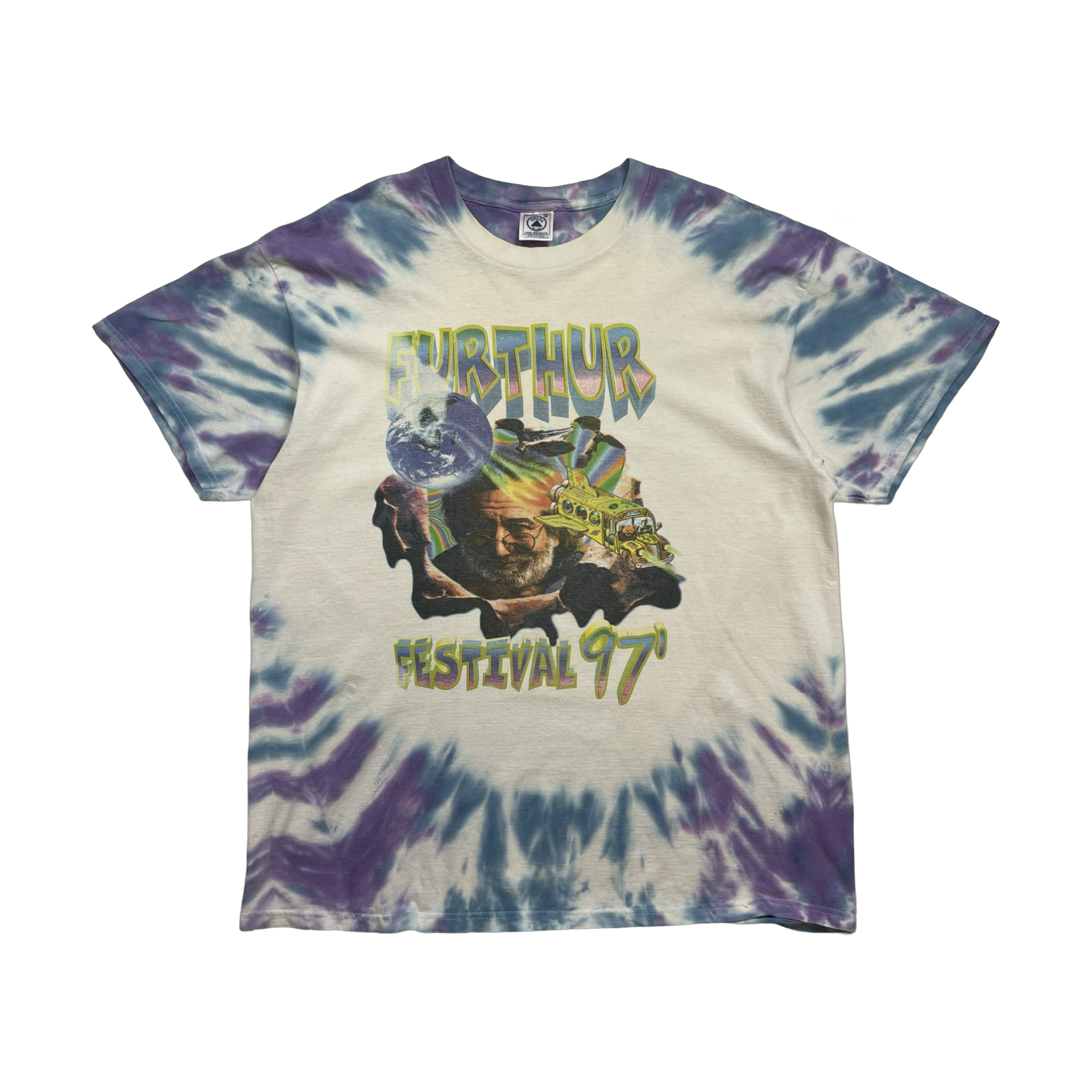 Vintage '97 Grateful Dead Furthur Festival Tee Tie Dye