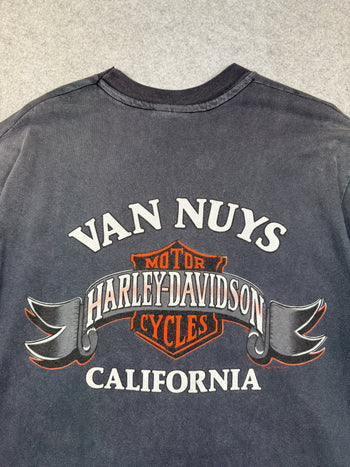Vintage Harley Davidson National MDA Poker Run Tee Black