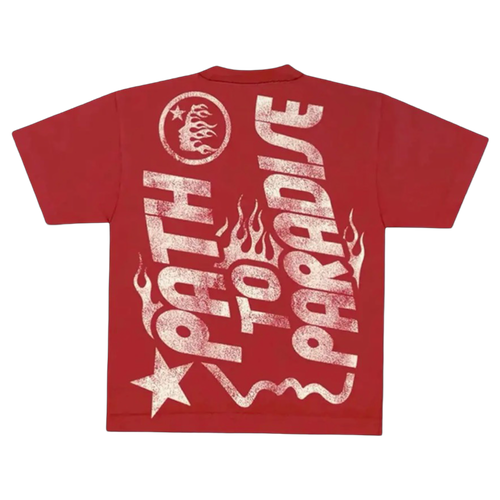 Hellstar Jesus Emblem Tee Red | Vintage Clothing Store Canada