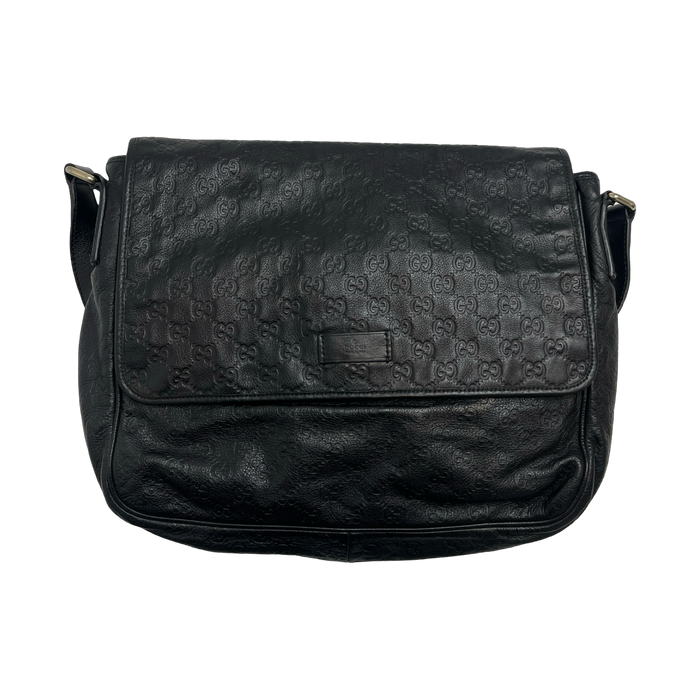 Gucci Monogram Messenger Bag Black | Vitnage Clothing Store Canada