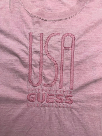 (L) Vintage Guess USA Tee Pink