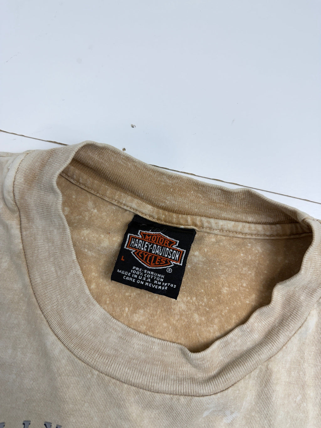 Vintage 2000 Harley Davidson Sturgis Rally Tee Light Brown