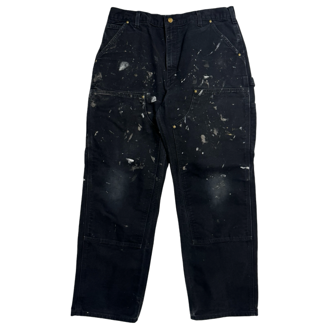 Carhartt Paint Splatter Double Knee Pants Black