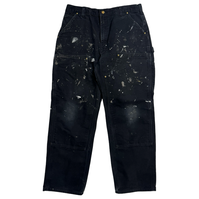 Carhartt Paint Splatter Double Knee Pants Black | Vitnage Clothing Store Canada
