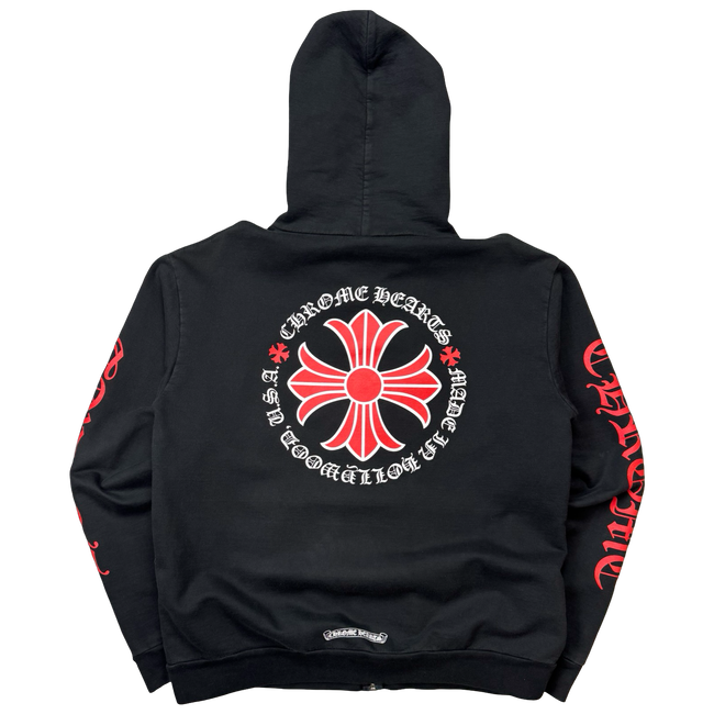 Chrome Hearts Cross Hollywood Zip Up Hoodie