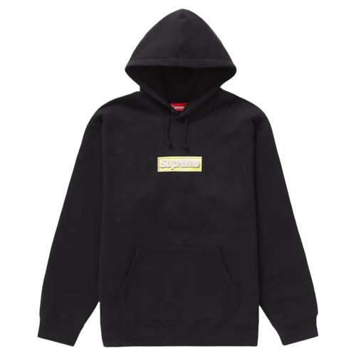 Supreme Bling Box Logo Hooded Sweatshirt Black | Vintage Clothing Store Canada