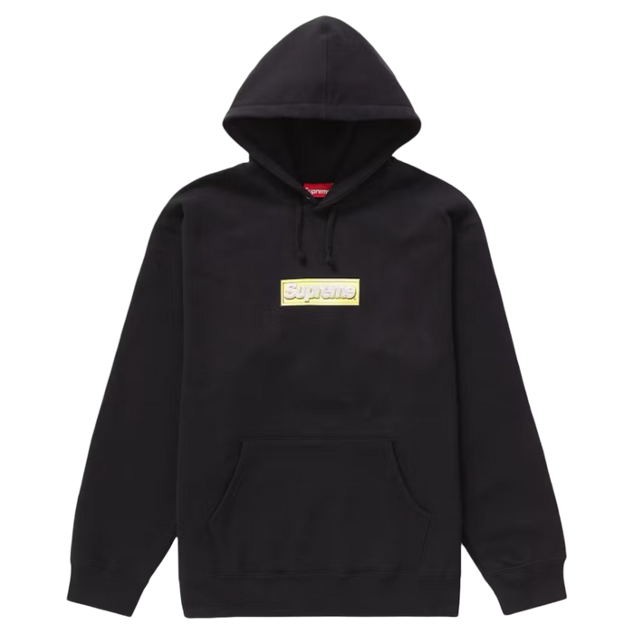 Supreme Bling Box Logo Hooded Sweatshirt Black | Vitnage Clothing Store Canada