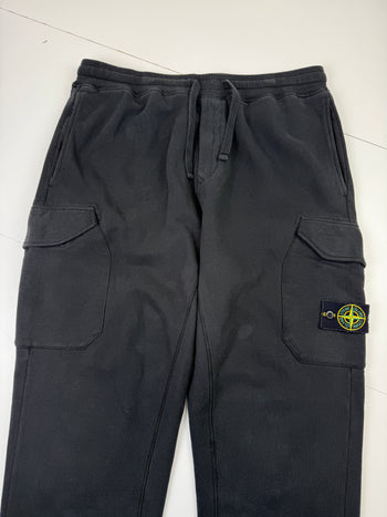 Stone Island Cargo Sweatpants Black (USED)