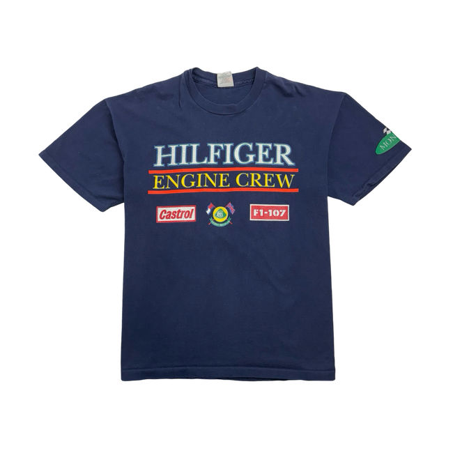 (XL) Vintage 90s Tommy Hilfiger Formula 1 Tee Navy