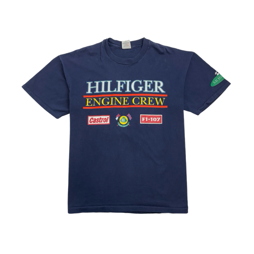 (XL) Vintage 90s Tommy Hilfiger Formula 1 Tee Navy | Vintage Clothing Store Canada