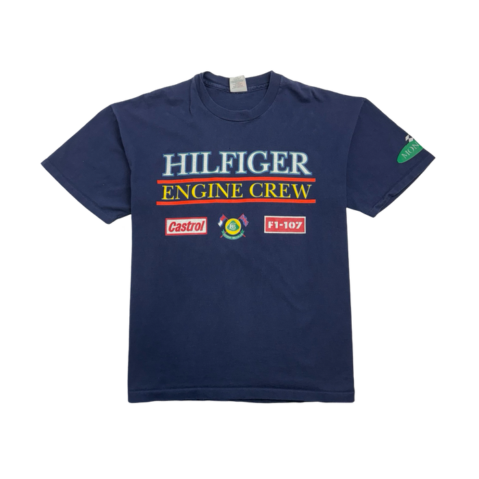 (XL) Vintage 90s Tommy Hilfiger Formula 1 Tee Navy | Vitnage Clothing Store Canada