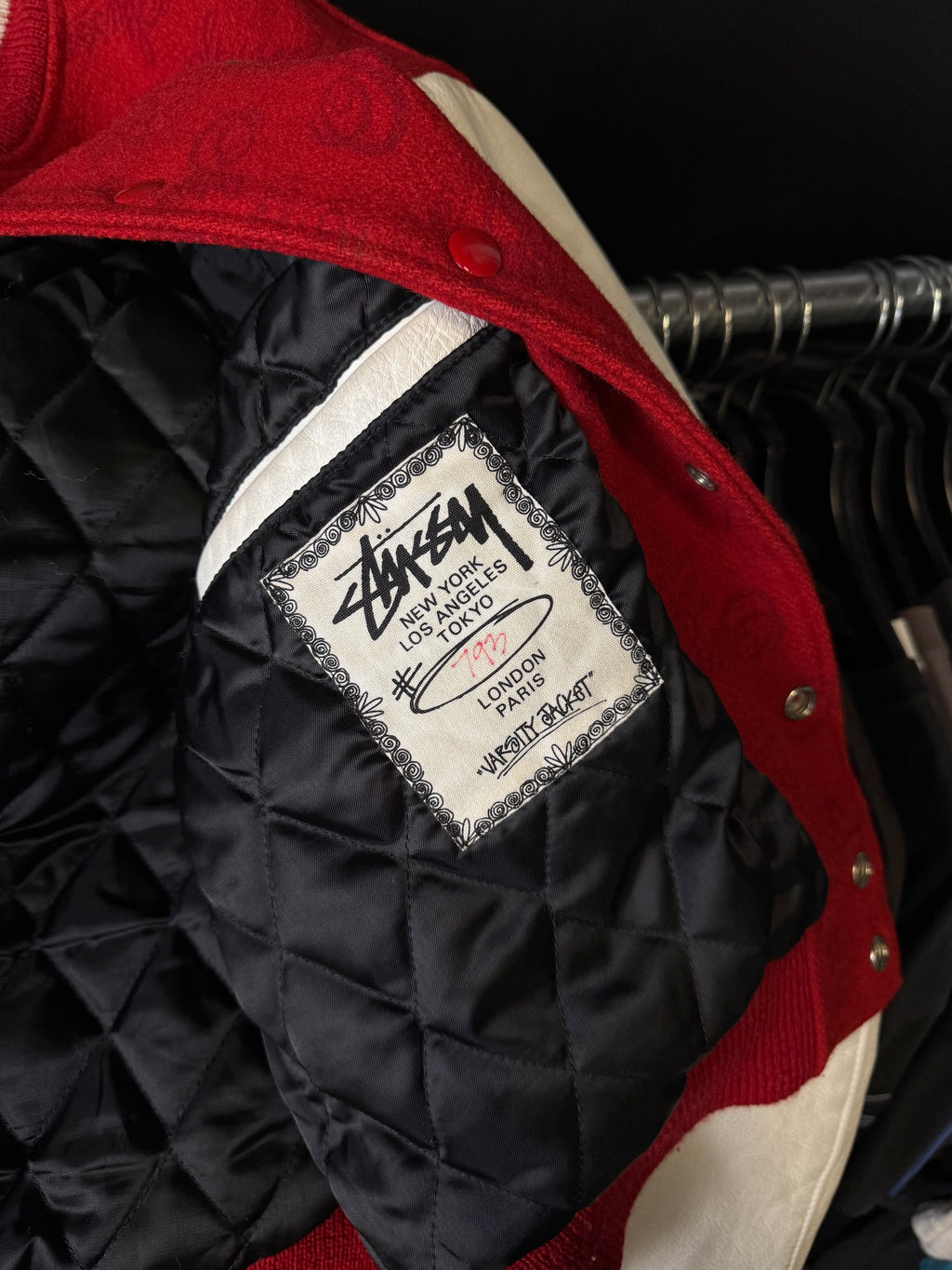 Vintage Stussy world tour varsity jacket #783/1000