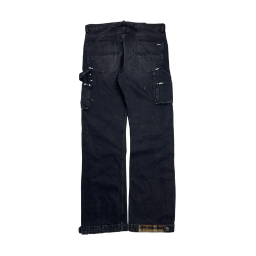 Amiri Distressed Denim Carpenter Pants Black (USED) | Vintage Clothing Store Canada