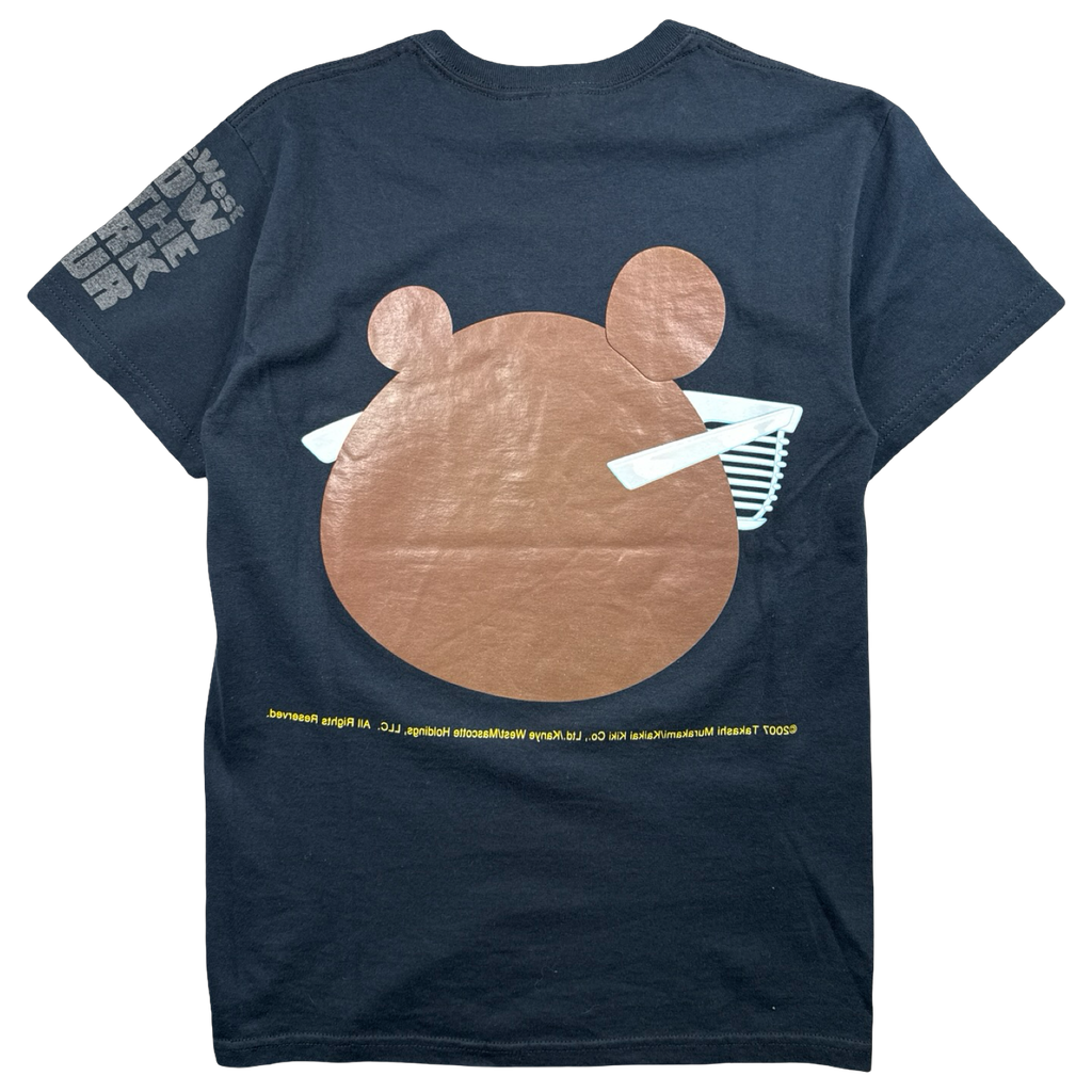 Vintage 2000’s Kanye West Glow In The Dark Tour Bear Tee Black
