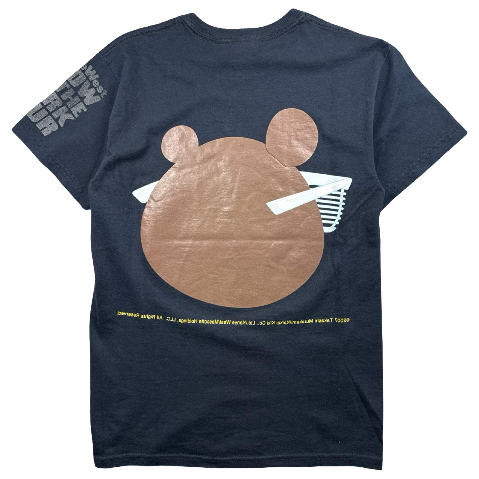 Vintage 2000’s Kanye West Glow In The Dark Tour Bear Tee Black