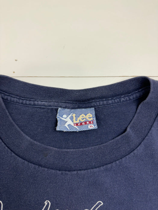 (XL) Vintage Cleveland Indians Tee Faded Navy | Vitnage Clothing Store Canada