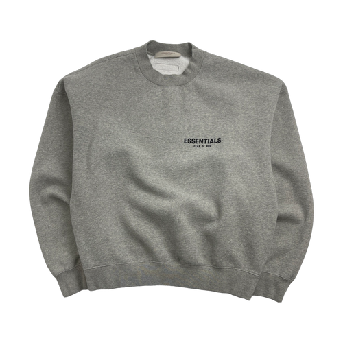 Fear of God Essentials Crewneck Light Oatmeal SS22 (USED) | Vintage Clothing Store Canada