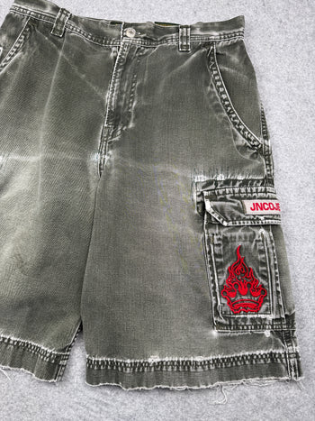 Vintage JNCO Jeans Cargo Shorts Green