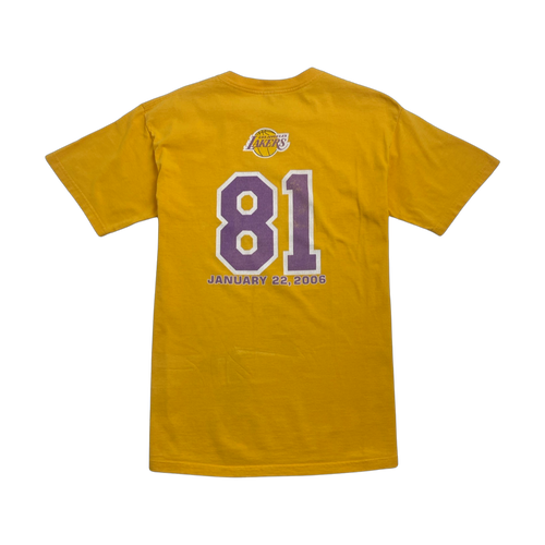 (M) Vintage 2000s Kobe Bryant 81 Points Tee Yellow | Vintage Clothing Store Canada