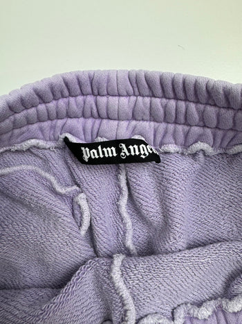 Palm Angels Curved Logo Sweatpants Lilac (USED)