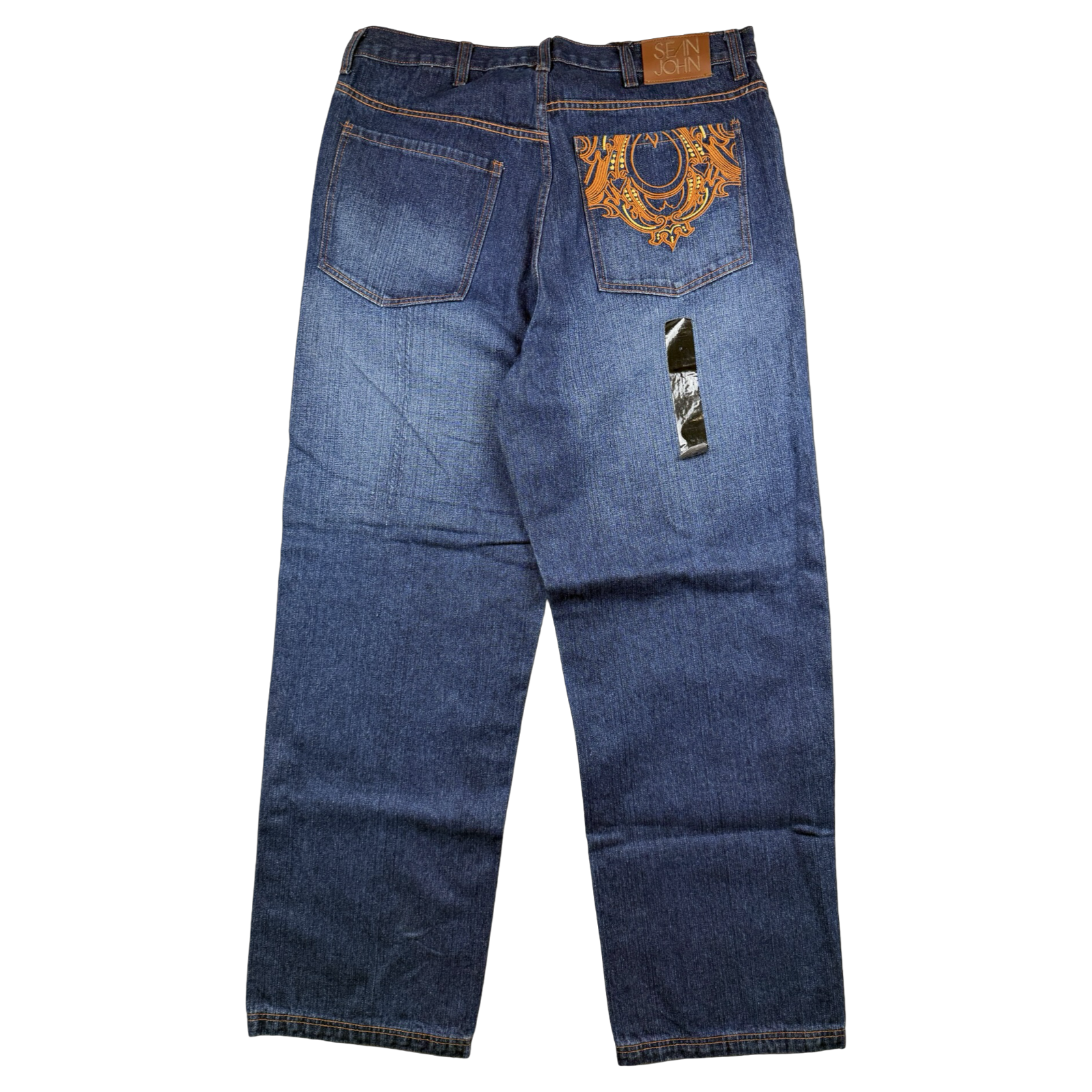 Vintage Y2K Sean John Baggy Embroidered Denim Jeans