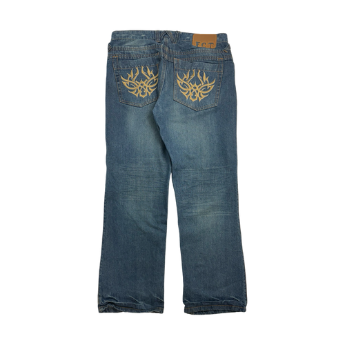 Vintage Y2k Fourcast Jeans Denim Pants | Vintage Clothing Store Canada